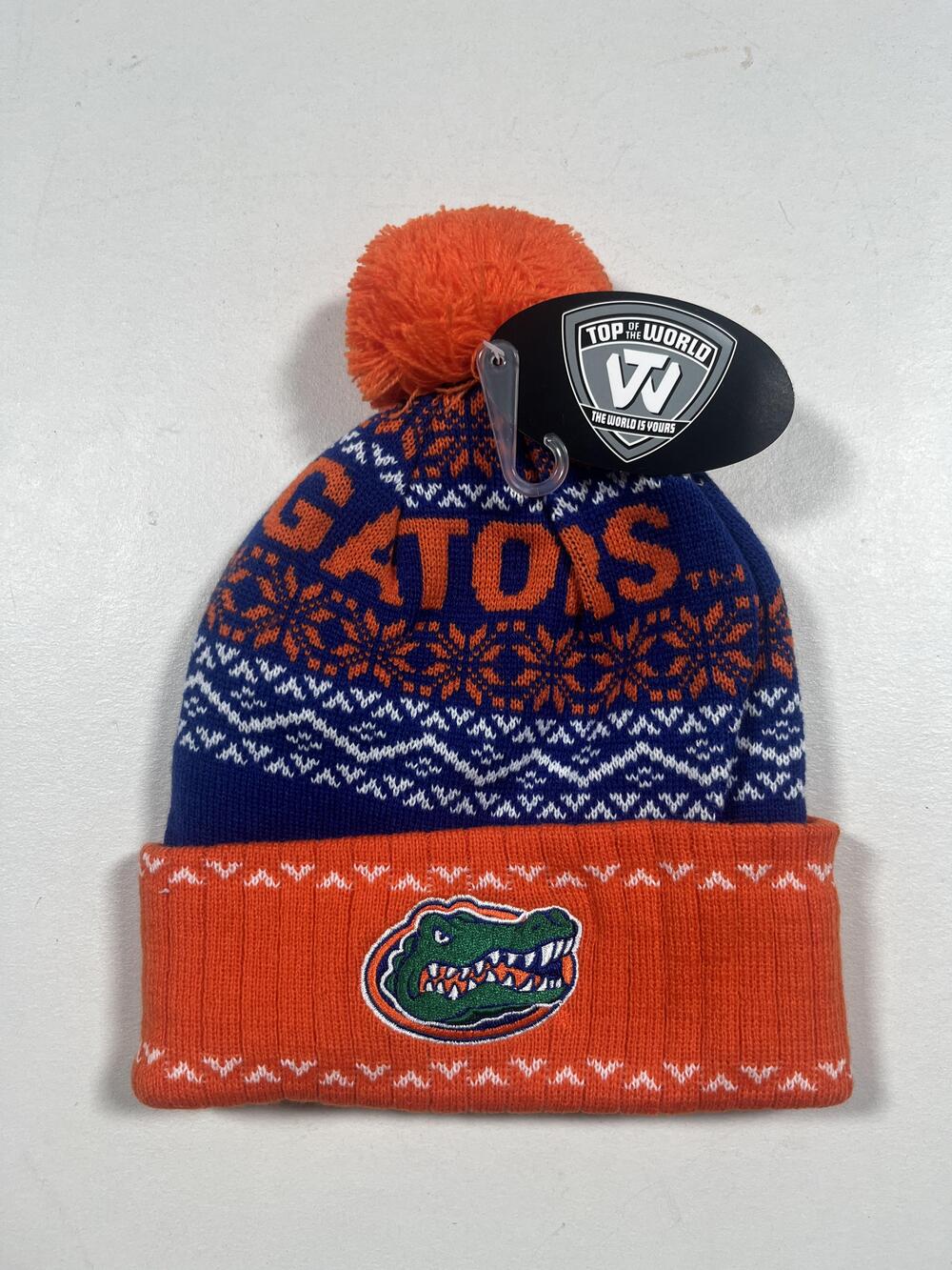 Florida Gators Hat Cap Mens One Size Blue NCAA Football Top Of The World Beanie